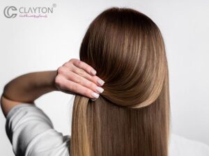 موهای کراتینه شده در نور طبیعی