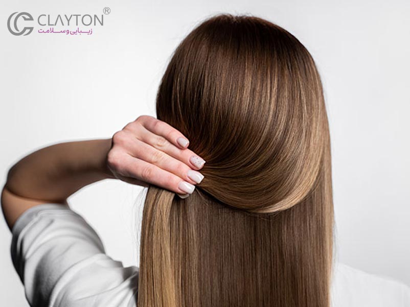 موهای کراتینه شده در نور طبیعی